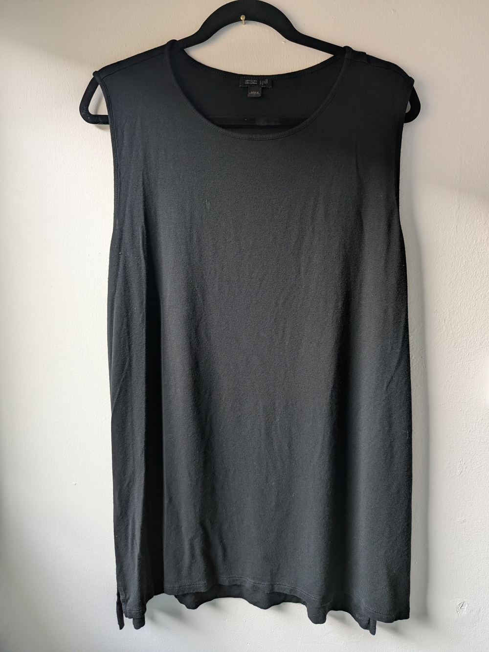 J. Jill Black Sleeveless Tank Size XL